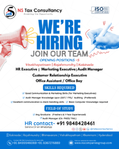 Kickstart Your Career with NS Tax Consultancy