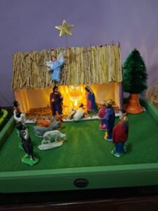 Christmas Crib & Decorative Arch for Sale
