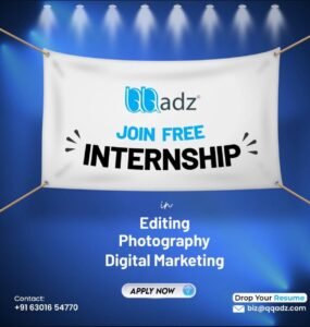 Free Internship Opportunity – QQadz in kakinada