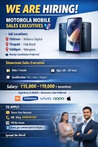 We Are Hiring – Mobile Sales Executives