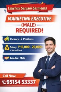 Marketing Executive Job in Kakinada & Rajahmundry