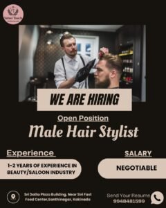 Front Office Executive & Hair Dresser Jobs in Kakinada | Velvet Touch Hiring