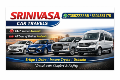 Srinivasa Car Travels in Kakinada | All Types of Vehicles Available